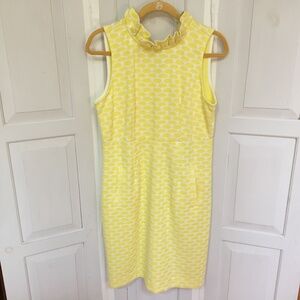 Tyler Boe Yellow and White Mini Dress